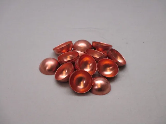 1 Inch Copper Half Balls - Hemisphere- 110 Alloy (100 Pack)
