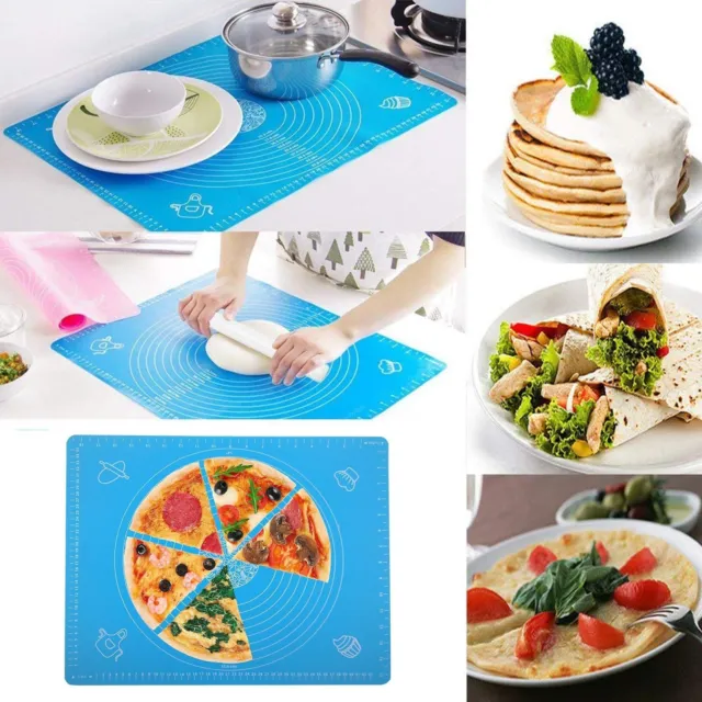 50X40Cm Silicone Rolling Pastry Mat For Fondant Cookies Cake Sugarcraft Icing