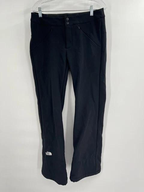 The North Face Womens Ski Snow Pants Flare Black Fleece Lined Sz M