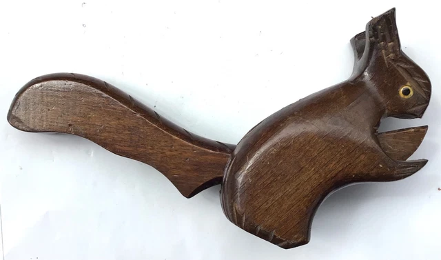 ANCIEN CASSE NOIX BRONZE XXe décor OISEAU OUVRE BOUTEILLE Nutcracker