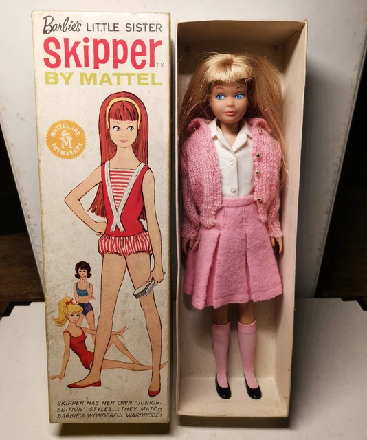 BARBIE VINTAGE ORIGINALE SKIPPER 1963 By Mattel barbie s little sister boite EUR 136 00 PicClick FR