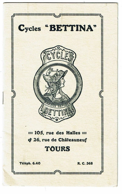 Catalogue Cycles Peugeot - BETTINA TOURS, Vélo Ancien, Bon état - Référence Pour Collectionneurs
