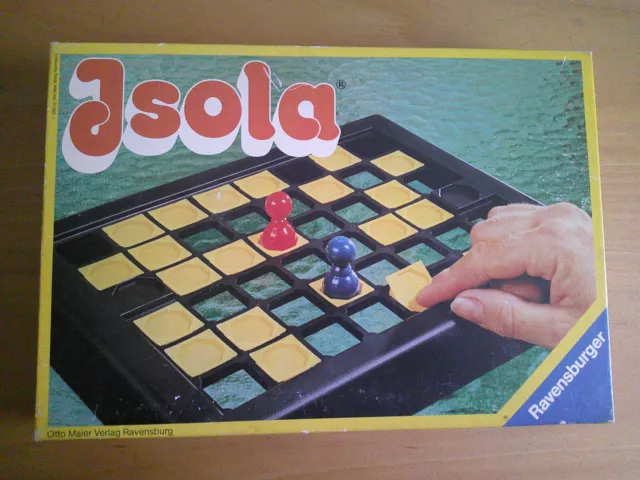Ravensburger ISOLA Brettspiel Strategie Rarität 1980 Vollständig