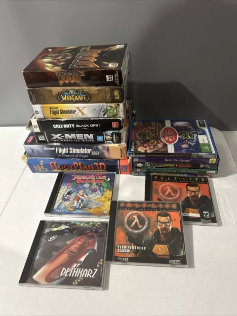 Bundle Of PC CD ROM Games - Microsoft - Vintage - 90’s - 2000’s - **SALE**