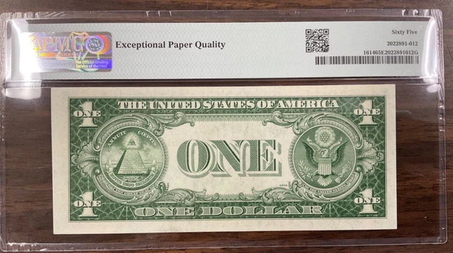 1935E  $1 Silver Certificate Fr#1614 (SG Block) PMG 65 Gem Uncirculated EPQ 2