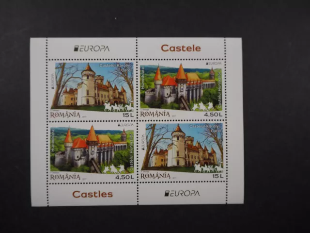 Rumänien 2017, Block "Burg" **/MNH, MiNr. Bl. 696 II (25), ME 700,-