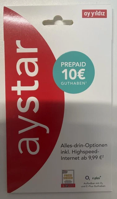 Ay Yildiz Karte In Der Türkei Aufladen AY YILDIZ AY Star Prepaid SIM Karte 4G Triple Sim EUR 12,90 - PicClick DE