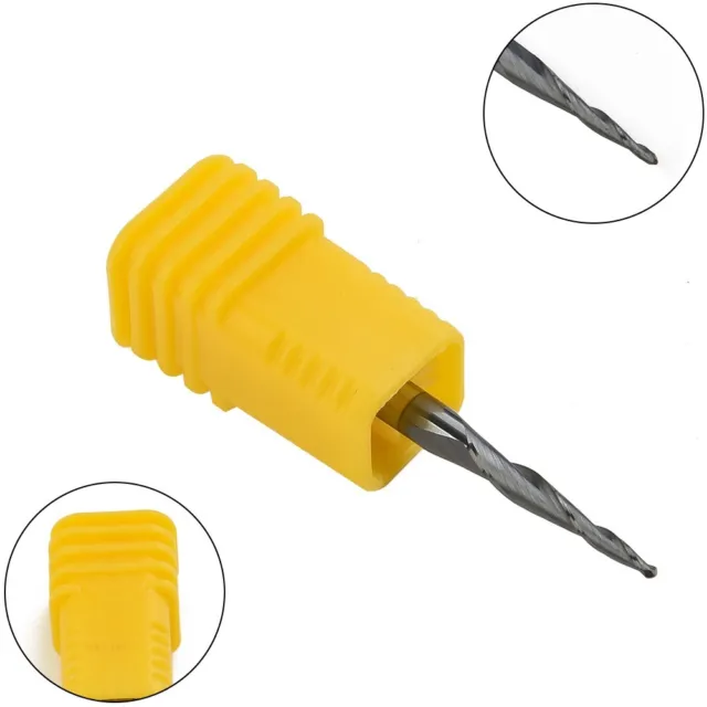 Carving End Mill Tapered Ball Nose Shank Engraving CNC Bit Tool Useful 0.25-1mm