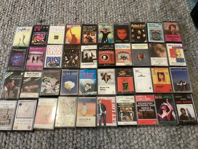 Cassette Tapes Bulk Lot Retro Vintage Music x 40 70-90’s LOT 8