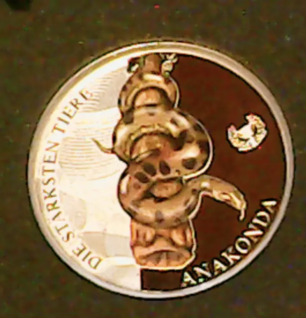 Austrian Silver Coin Anaconda- The Strongest Creatures 2017