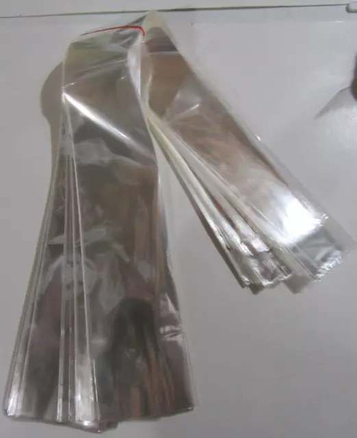 100 Clear Plastic Protective Necktie Sleeves Brand New