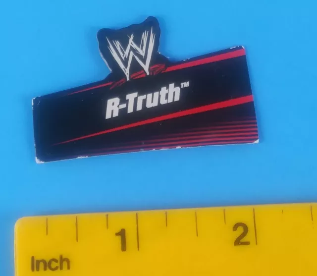 WWE R-TRUTH DISPLAY Card Nameplate Mattel for stands Legends Elite ...