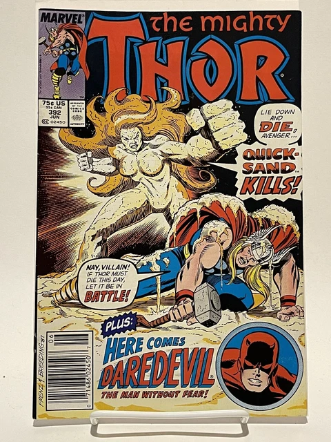 The Mighty Thor Vol 1 #392 1st Quicksand Marvel Comics 1988 Newsstand
