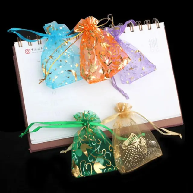 2X50pcs Jewelry Candy Bags Mixed Color Mini Gift Pouch Wedding
