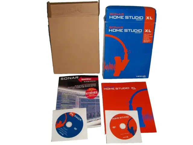 Sonar Home Studio XL - Version 7 - 2 Discs by Cakewalk w/Book Sonar Insider