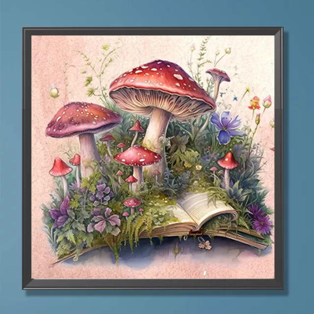 fr Kit de peinture par numéros, bricolage, Art à l'huile, image de champignon, d
