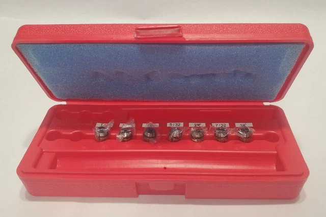 ACCUPRO  1/16 to 1/4" CAPACITY ER11 ER COLLEC SET 7PCS INCREMENT OF 1/32"