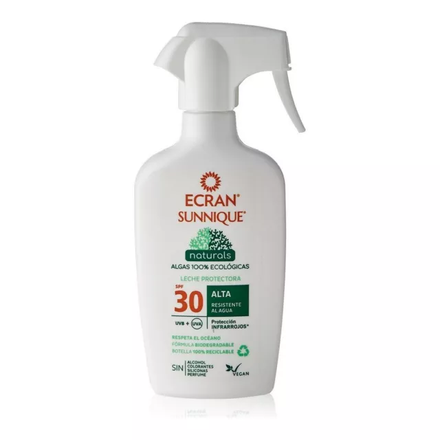 Körper-Sonnenschutzspray Ecran Sunnique Naturals Sonnenmilch SPF 30 [300 ml]