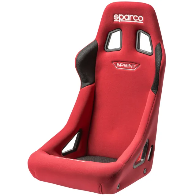 Sparco Sprint Steel Frame FIA Approved Base/Side Mount Bucket Seat - Red