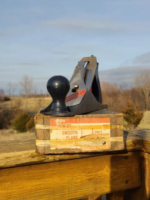 Stanley Handyman No.H1204 Smooth Bottom Bench Wood Plane Carpenters Tool  Box