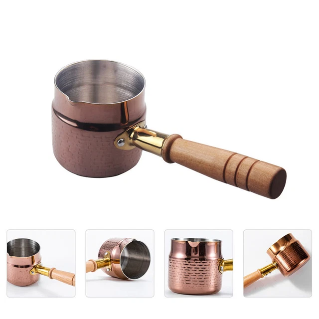 Scalda burro tazza crogiolo in acciaio inox caffè turco latte