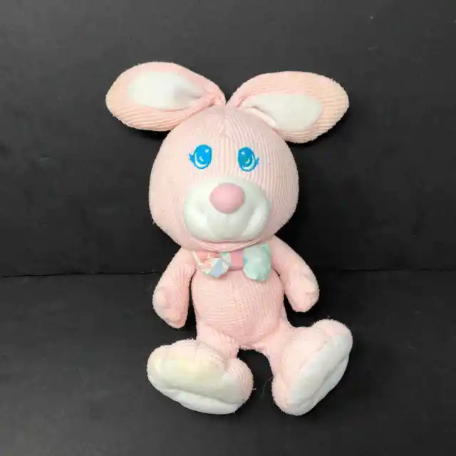 Fisher Price Thermal Waffle Weave Cozies Pink Bunny Rabbit Plush Stuffed 1994
