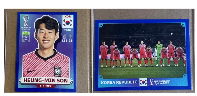 PANINI 2022 FIFA World Cup Qatar Heung Min Son Sticker Blue Parallel 3 panini-2022-fifa-world-cup-qatar-heung-min-son-sticker-blue-parallel-3