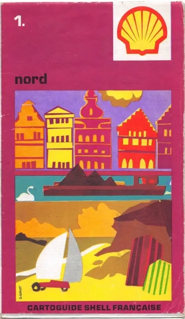 Carte Routière collector - Cartoguide SHELL Française - Nord  N° 1
