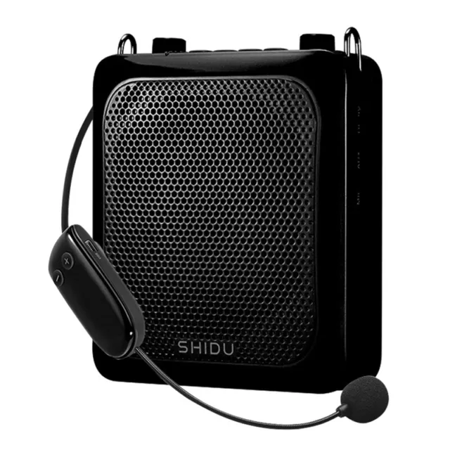 SHIDU Amplificateur Vocal Portable Sans Fil pour Professeur Batterie Haut-P5666