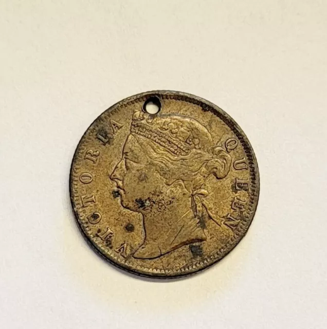 1900 QUEEN VICTORIA 20 CENTS STRAITS SETTLEMENTS Coin