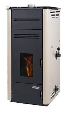 LAMINOX Stufa pellet a tiraggio naturale Laminox FIORELLO 9kW in acciaio no elettricità 