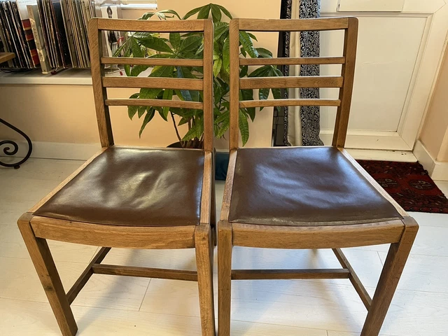 Vintage Oak Dining Chairs -CC41 2
