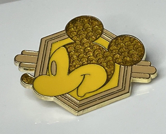 Disney Memories Gold Mickey Mouse Face Limited Edition WDW Parks Pin Trading