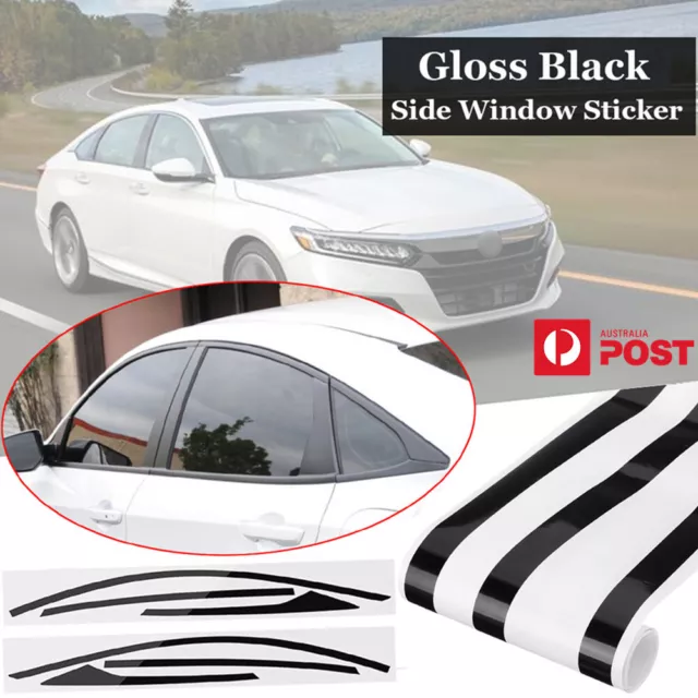 For Honda Civic Sedan 16-21 Car Glossy Black Chrome Delete Blackout Window Trims