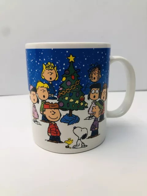 Peanuts By Galerie Merry Christmas Charlie Brown Caroling Coffee Cup Mug VTG 2