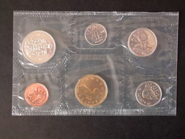 Kanada, Kursmünzensatz, KMS 1988, PL, in Folie