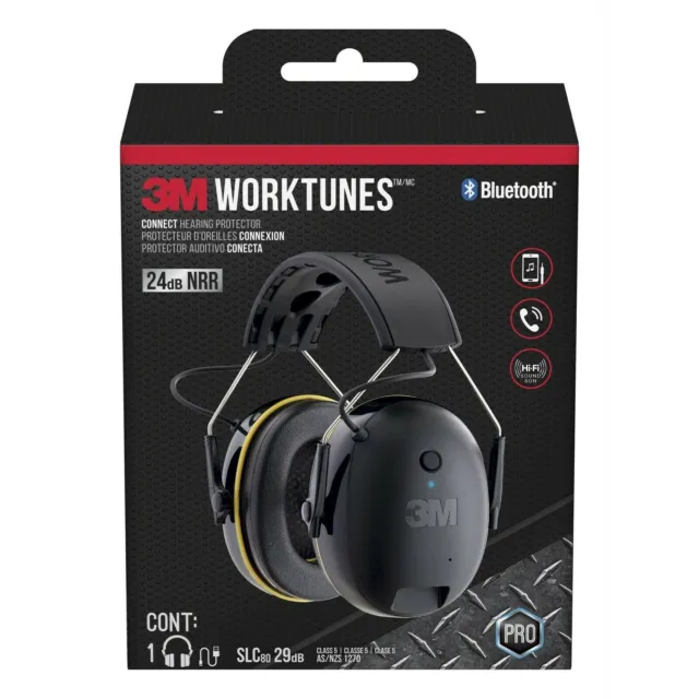 3M Worktunes Call Connect Wireless Hearing Protector Earmuff With Bluetooth