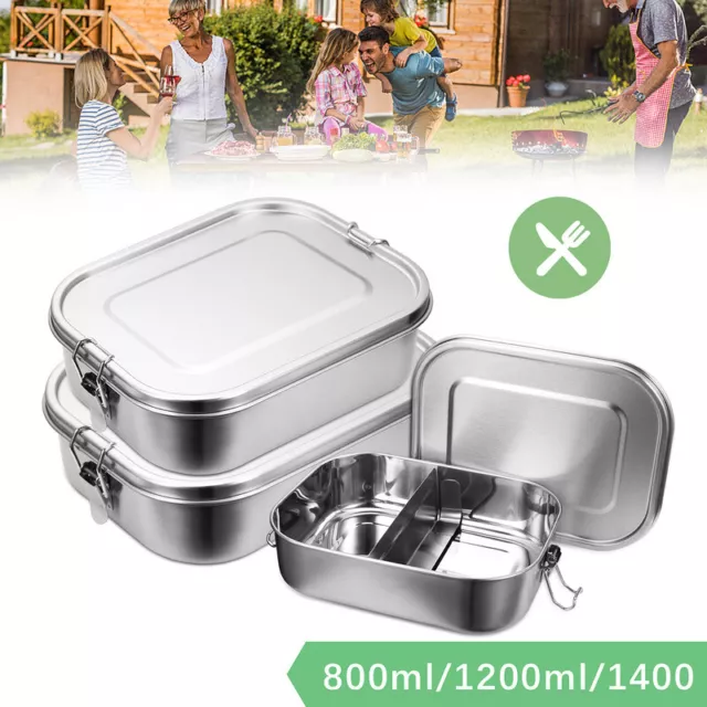 Brotdose Vesperdose Lunchbox Edelstahl Picknick Kindergarten BPA frei Behälter