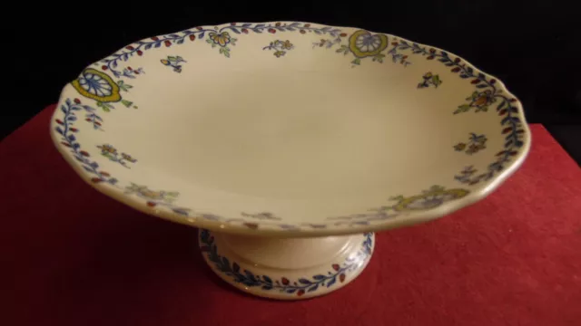 Compotier en faience de Lunéville modèle Jumièges