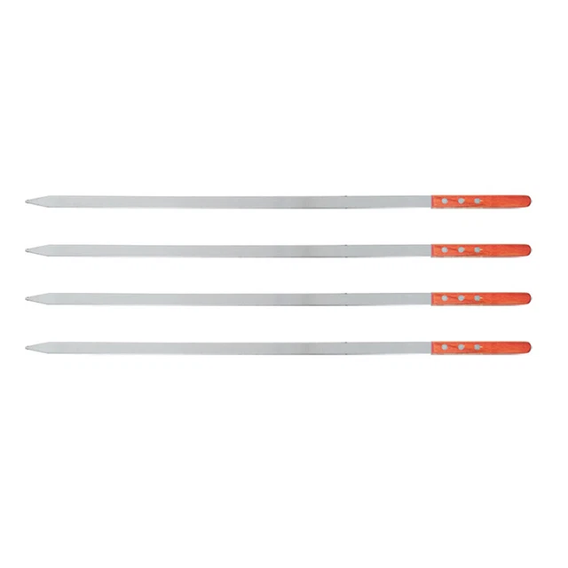 4pcs Edelstahl Kabob Sticks Edelstahl Grillen Sticks Edelstahl Bbq Spieße