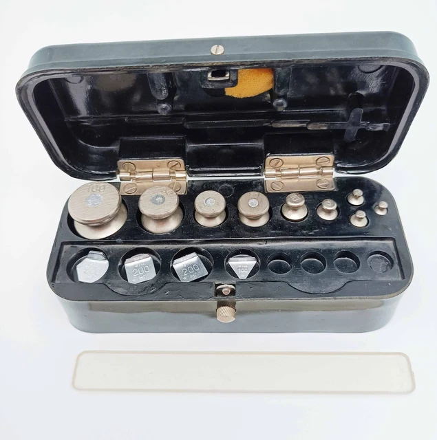 Apothekergewichte Kästchen Vintage Retro Sammler Gewichte Apotheker
