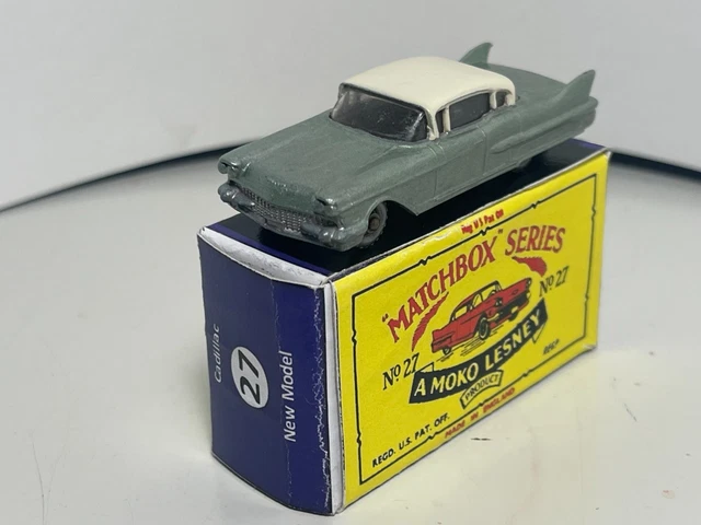 MATCHBOX - 27-C - Cadillac Sixty Sedan - Light Lilac silver wheels
