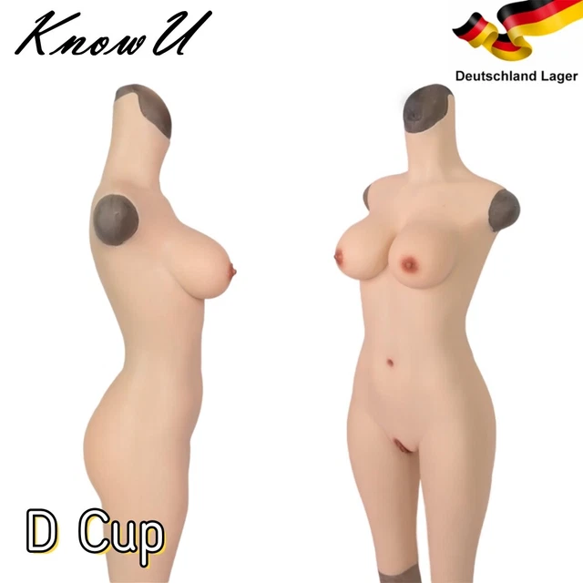 Silikon-Bodysuit Mit Brustformen & Vaginalöffnung – Für Crossdresser, Transgender, Cosplay