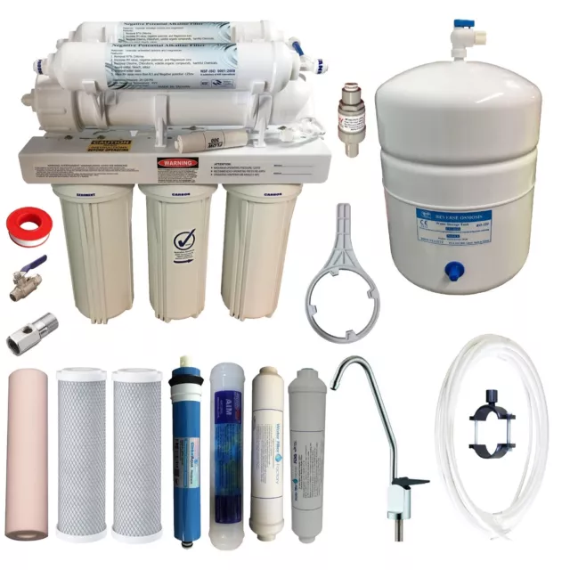 Reverse Osmosis Undersink Water Filters RON 5 6 7 Stage USA RO Membrane Filter