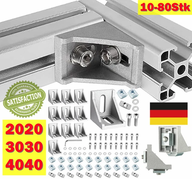 10-40 Stück Innen-/Außenwinkel Verbinder Für Alu Produktbild-Vorschau 3