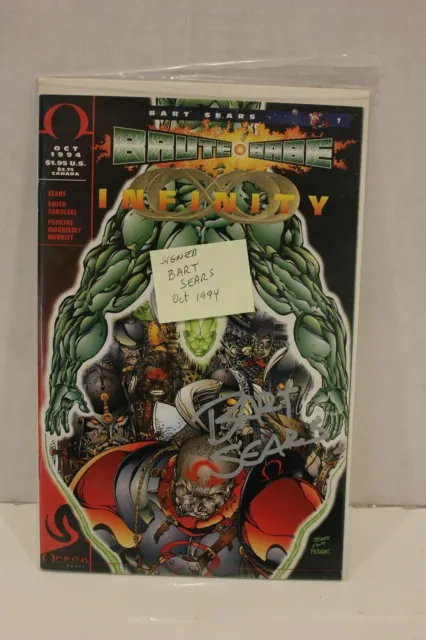 1994 Brute & Babe Infinity ~Signed by Bart Sears~ Comic Book