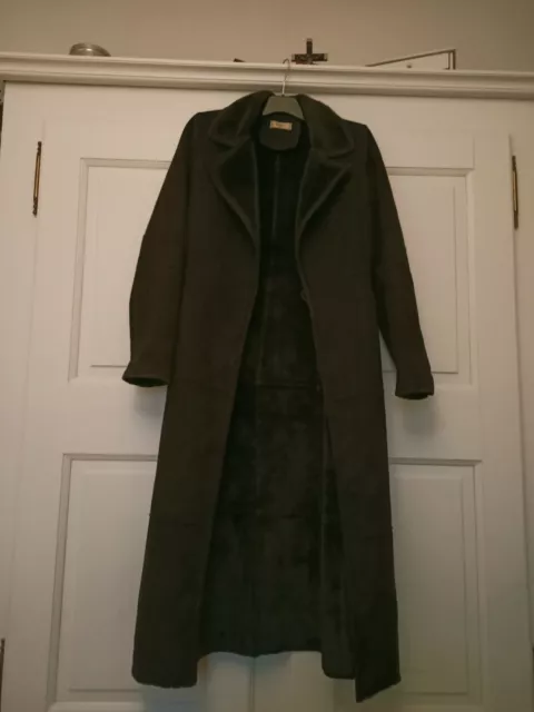 manteau long chocolat