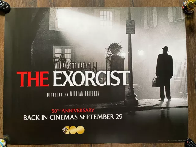 The Exorcist 50th Anniversary Original Quad Cinema Poster 2023