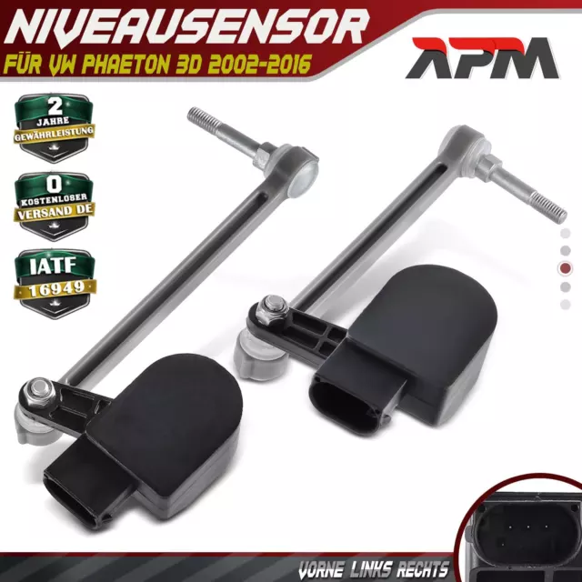 2x Niveausensor Höhensensor Vorne Links Rechts für VW Phaeton 3D 2002-2016