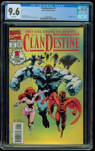 ClanDestine #1 CGC 9.6 1st Appearance Albert and Adam Destine 1994 Marvel Comics
